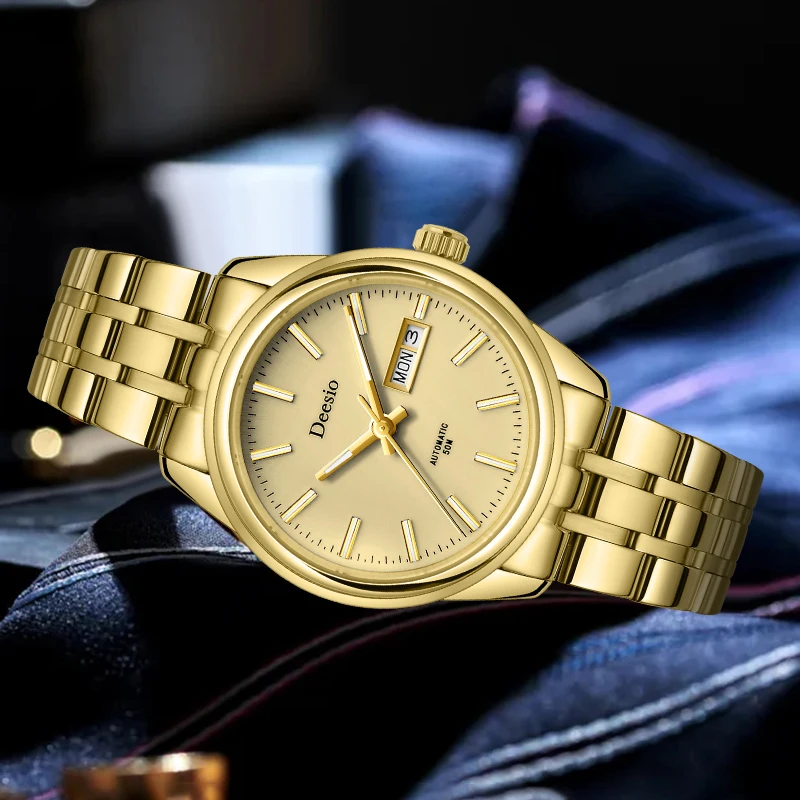 

Deesio N91 Design Automatic Movement Mechanical Watches Man Waterproof Luxury Top Band Wristwatches Clock Men's Gifts Female Y2k