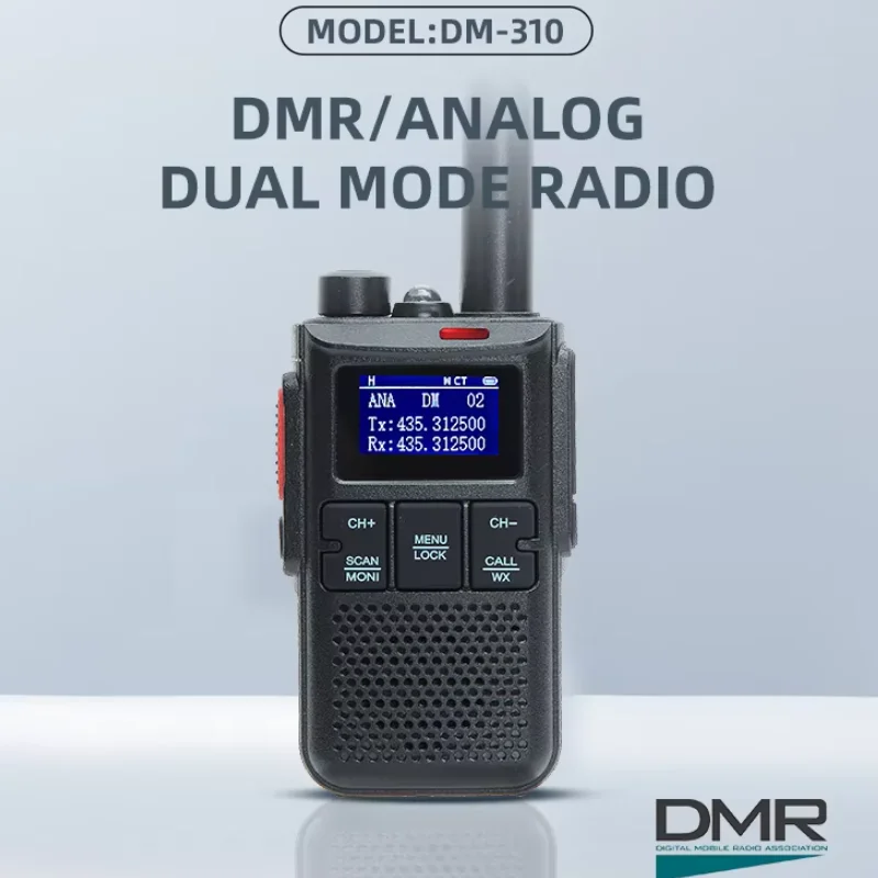 

Dual Mode Analog/Digital Walkie Talkie DM-310 PMR446 License Free Handheld Walkie Talkie Ham DMR Radio Transmitter YANTON