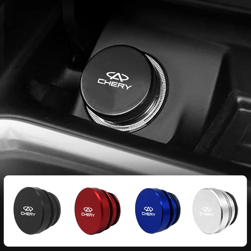Tampa do isqueiro do carro tomada cobre tampa para chery tiggo 5 2 3 7 pro 8 5x iq qq fulwin face arrizo a1 a3 a5