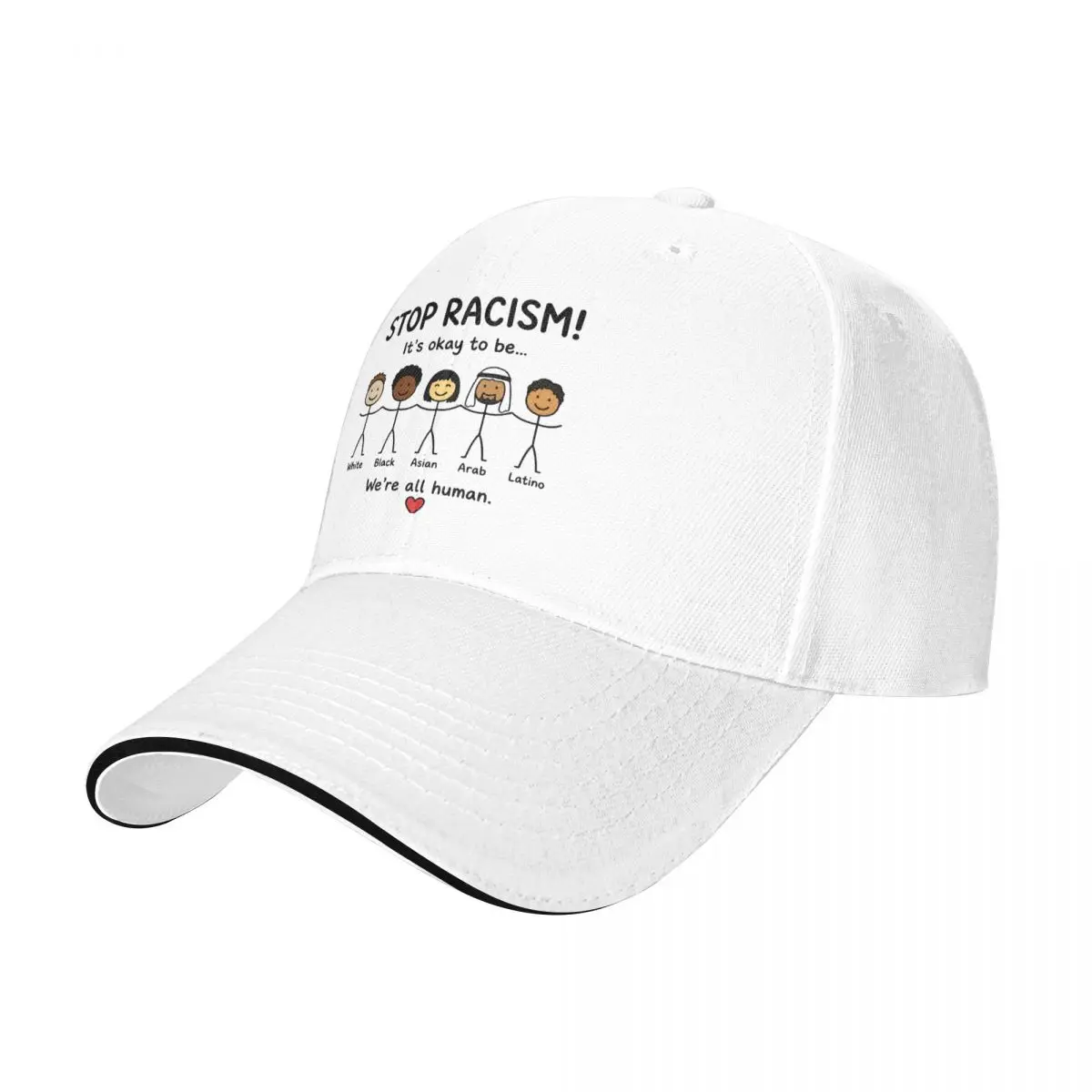 Baseball Caps Stop Racism It's Okay To Be Asian Trendy Customized Men Women Casual Spring Caps