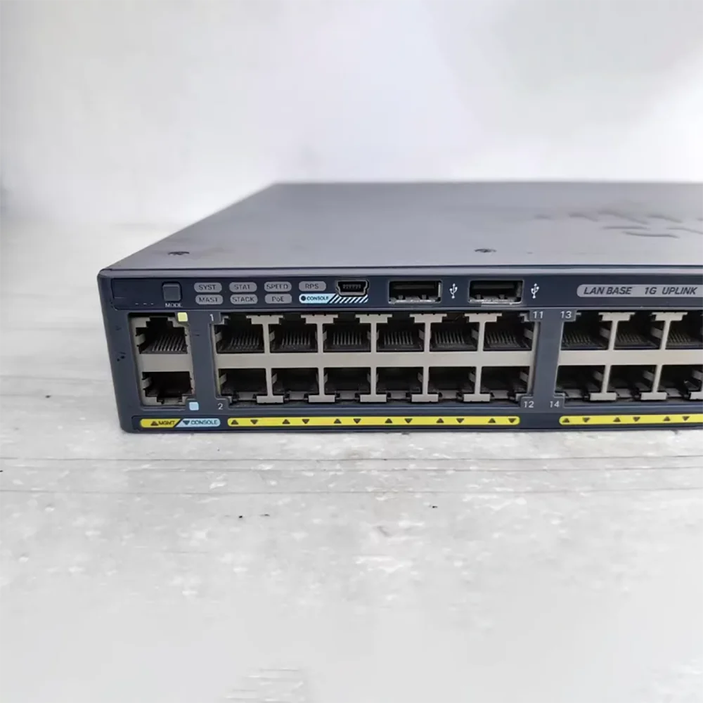 WS-C2960X-48LPS-L 48 Port Gigabit POE Power Supply Network Management Switch