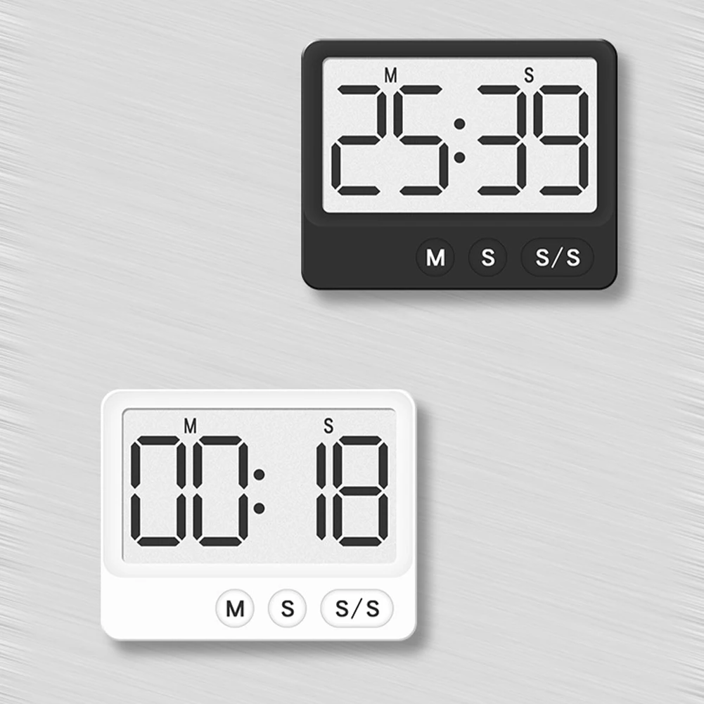 Abs Digitale Timer Keuken Magnetische Countdown Timer Met Grote Lcd-Display Digitale Timer Klok Tot 99 Minuten 59 Seconden