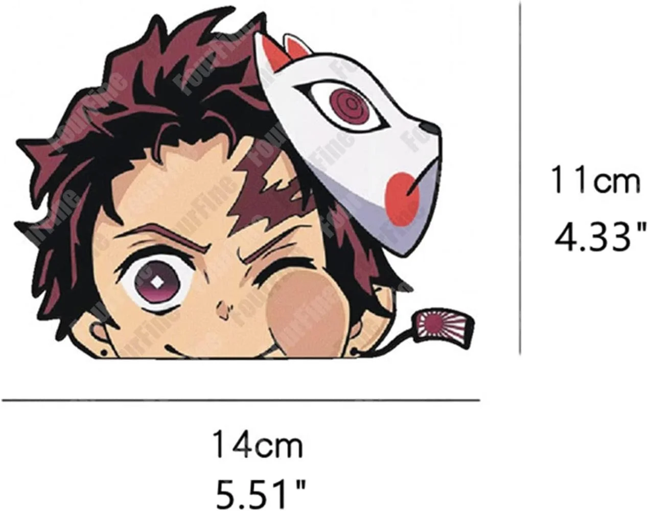 ل 4 قطعة أنيمي ملصقات السيارات القاتل شيطان السيارات الشارات Uzui Tengen الصوت هاشيرا Peeker نافذة جذع المحمول الوفير ملصق