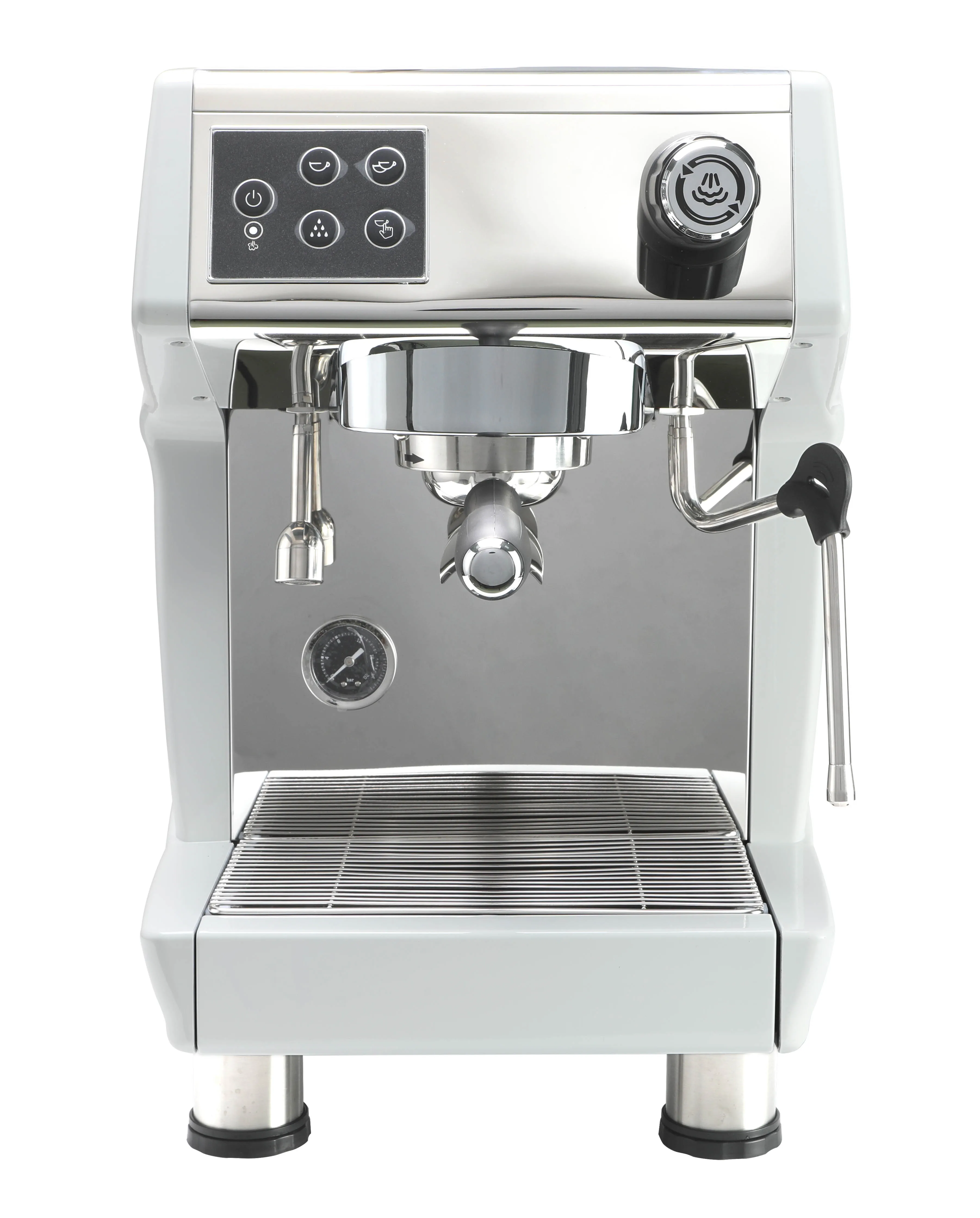 Professional 15 Bar Single Group Espresso Coffee Machine, White Color