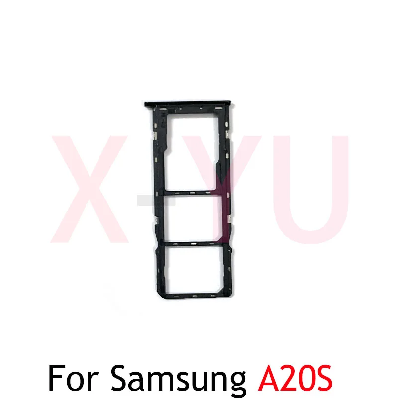 Substituição do adaptador de slot para Samsung Galaxy, bandeja do cartão SIM, peças de reparo, A10S, A20S, A30S, A50S, A107F, A207F, A307F