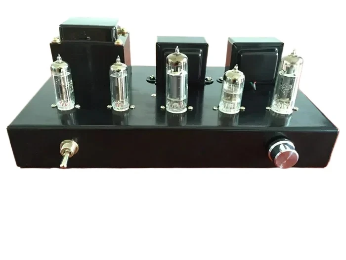 Stainless steel casing output power 2 * 4W AC110V/220V, household sound tube amplifier kit DIY 6Z4+6N2+6P1