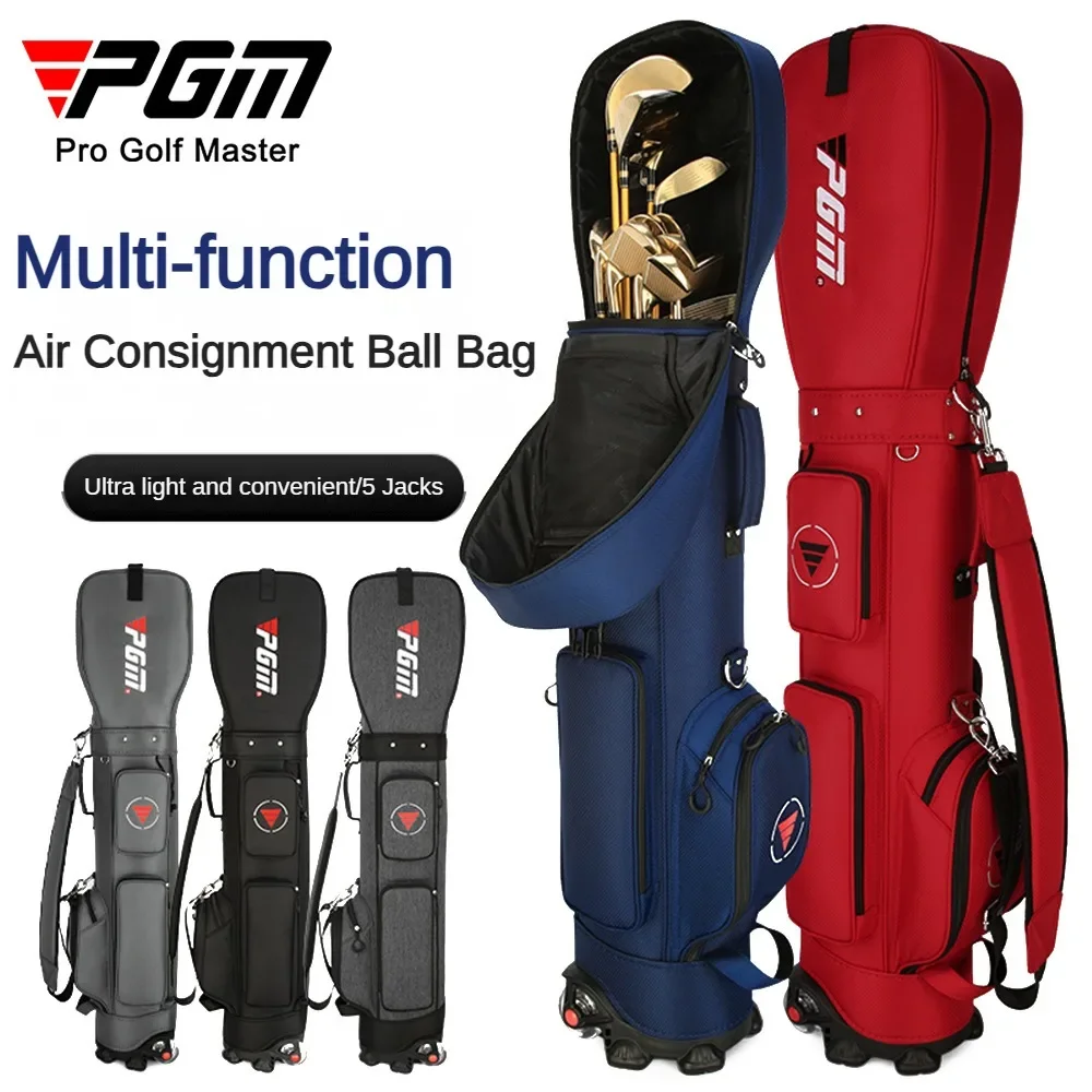 

PGM Golf Bag with Wheels Ultra-light Sport Standard Golf Bags Large Capacity Golf Aviation Ball Storage Multifunctional QB069