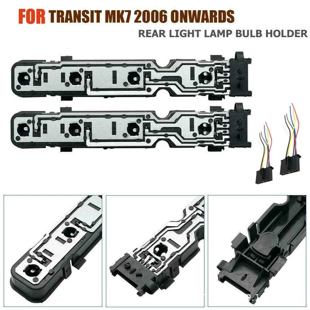 2 sztuki gniazda żarówki tylnego światła + 2 sztuki wiązki przewodów do Forda Transit MK6 MK7 2006 i nowszych 6C11-13N004-AB