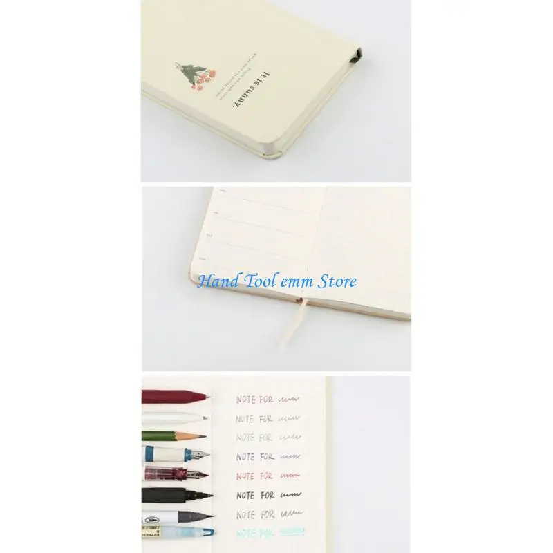 H37F Artistic Cover Weekly Planner Notebook for Creative Individuals Using Recycled Paper Materials and Flexible Planning