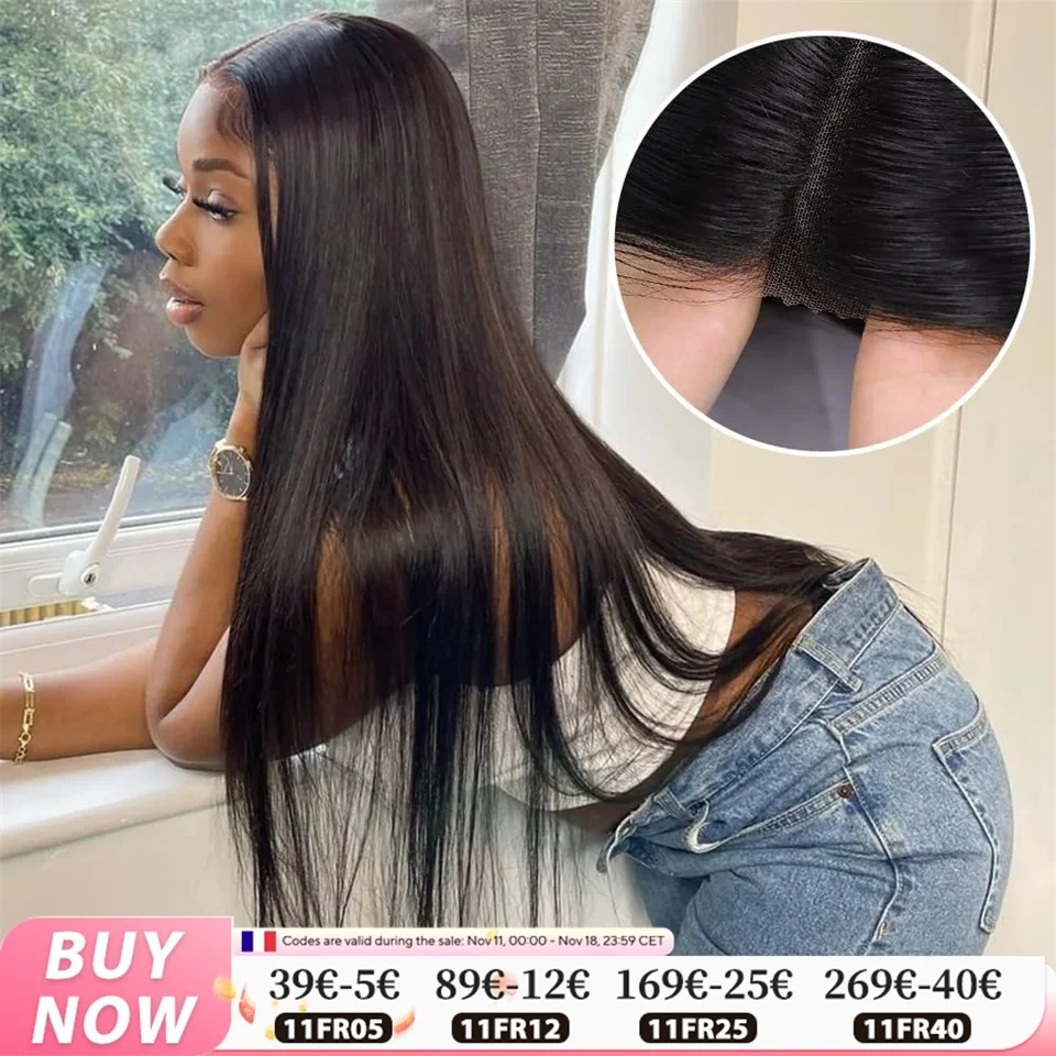 Straight Hair Glueless Wig Human Hair Wigs Brazilian Hair 6x4 5x5 Lace Closure Wigs Water Wave For Woman Ready To Wear Pre-Cut