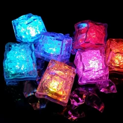 Waterproof Led Ice Cube Multi Color Flashing Glow in The Dark Light Up for Bar Club Drinking Party Wine Decoration