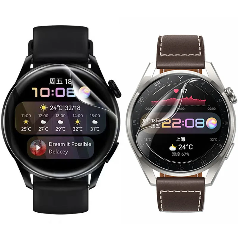 Cubierta protectora de pantalla de película de TPU para Huawei Watch 3/3pro 48mm GT3 GT Active/Elegent/2e Honor Magic 2 46mm GT2 42mm GS Pro GT2e
