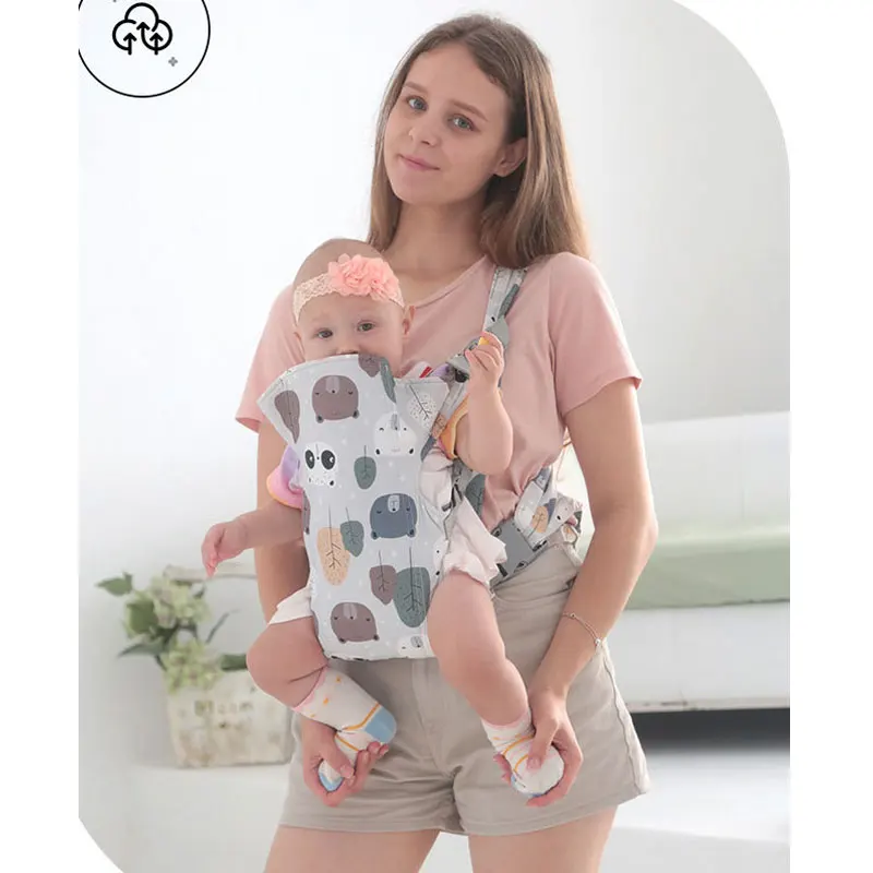 Baby Carrier Newborn Soft Sling Wrap Front Carry And Back Backpack For 0-24 Months Infant Boy Girl Kangaroo Bag Easy To Wear