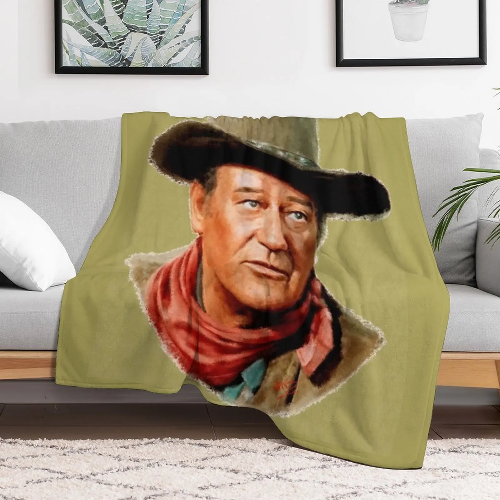 John Wayne the Duke Throw Blanket cosplay anime for babies Blankets