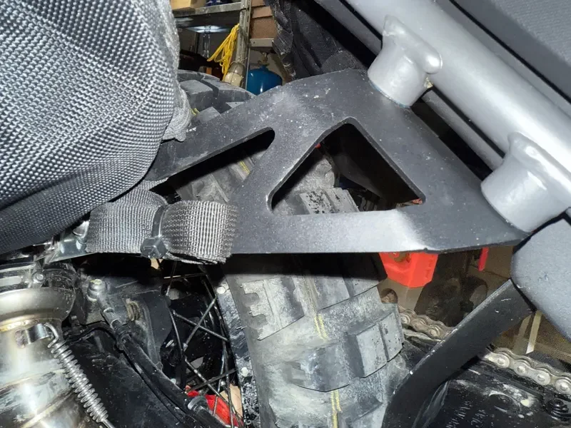 

Motorcycle For CFMOTO 450MT Rear Footrest Blanking Plate FOR CF MOTO IBEX 450 MT MT450 Foot Peg Removes Exhaust Hanger Bracket