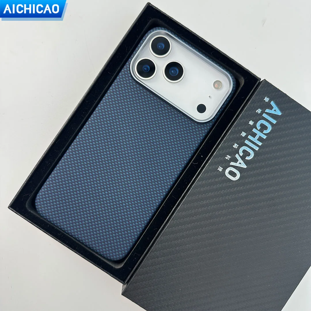 

ACC-Real Carbon Fiber Phone Case For iphone 17Pro/17ProMax with magsafe Ultra-thin Aramid Fiber Shell