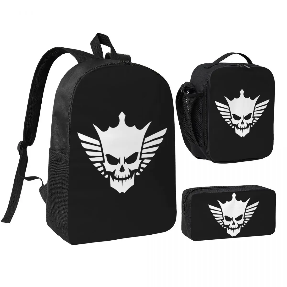 

Cody Rhodes Mes Backpack Student Boys Girls BookBag School Bag Computer Shoulder Bags 3ps Insulated Lunch Bag Pencil Case