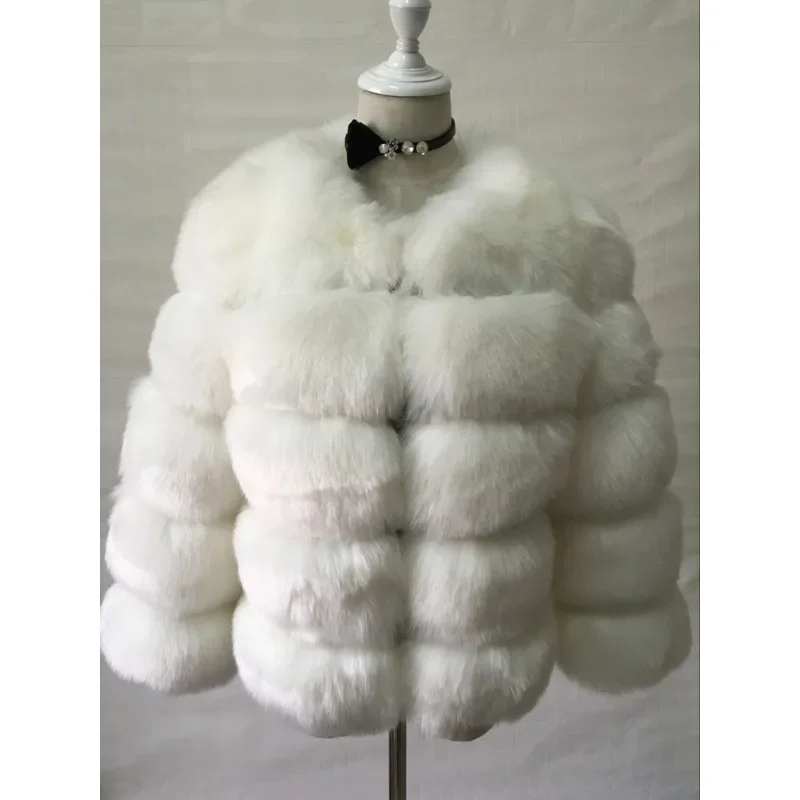 2024 Faux Raccoon Fur Coat Women Jacket Luxury Coat Women Winter Fluffy Jacket Thick Warm Furry Fur Outwear Faux Fur Coat