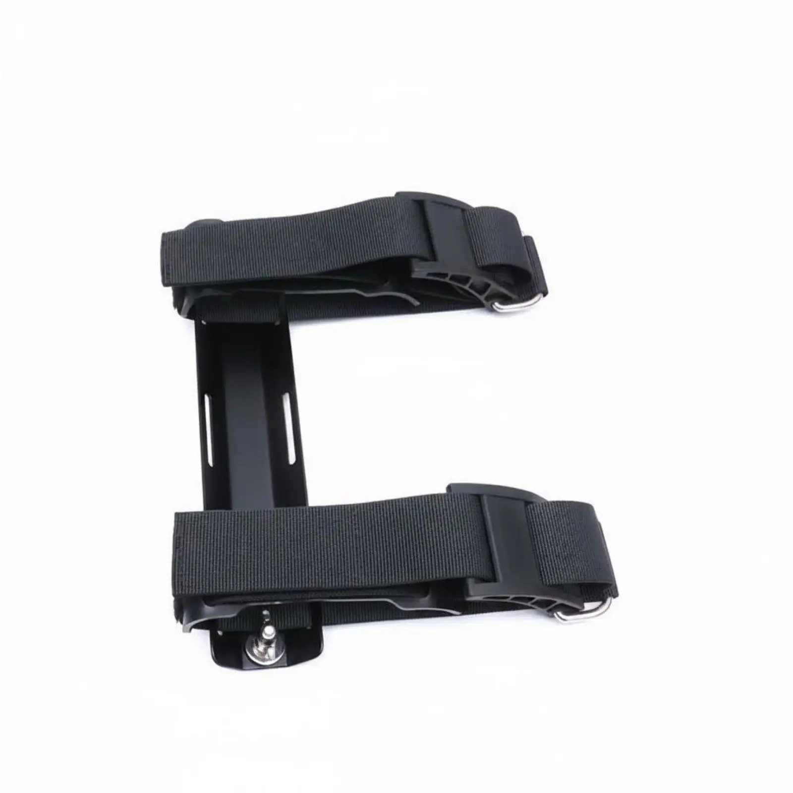 Diving Bcd Single Tank Adapter Aluminum Alloy Scuba Backplate Mount with POM Screw Lock for 12L Cylinder Diving Equipment