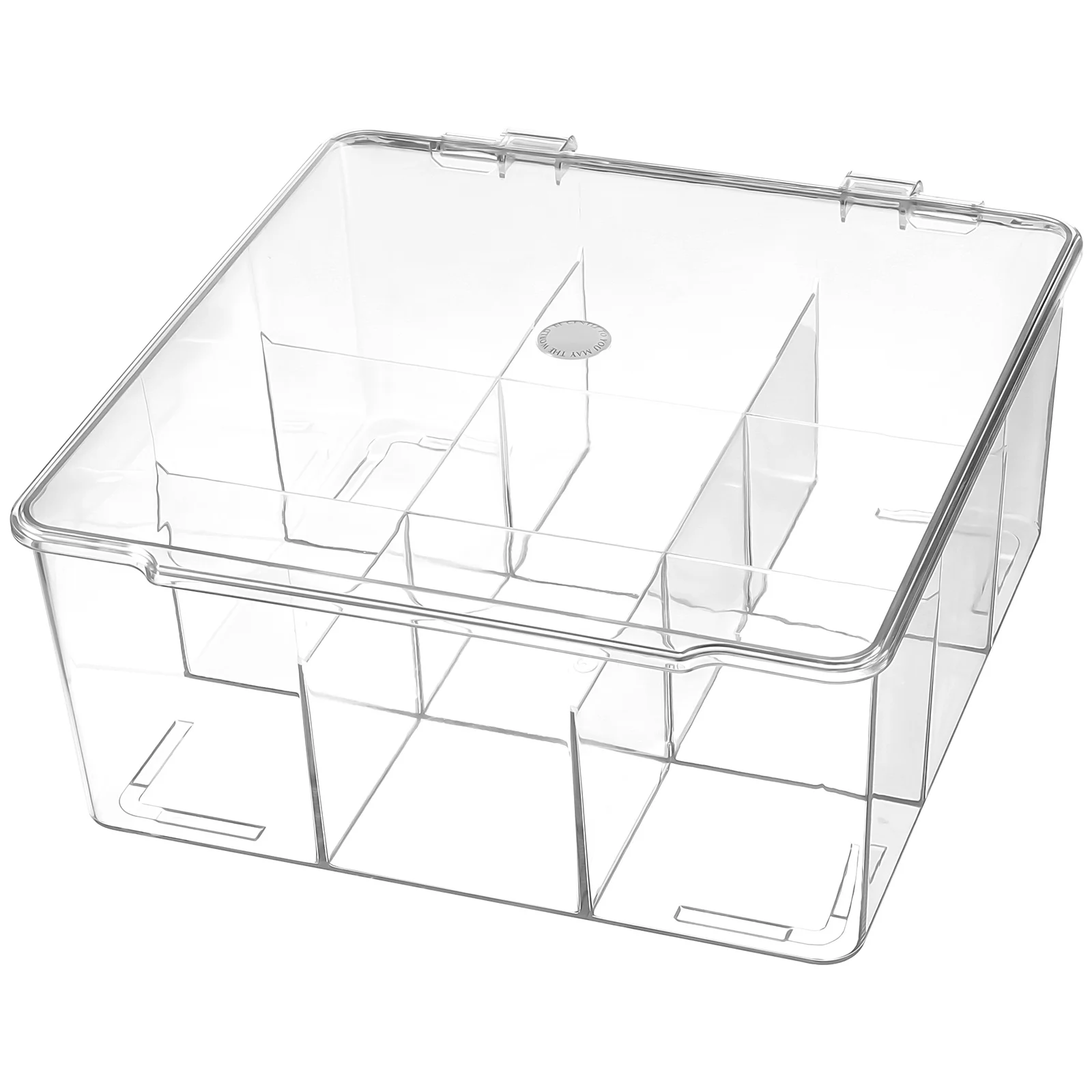 

9 Grids Plastic Storage Box Clear Compartment Organizer Bead Stationery Small Parts Organizer Lid Tool Storage Box