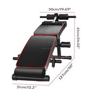 Indoor Portable Sit-up Bench Machine for Men Folding Sit Up Benches Abdominal Muscle Trainer Board Gym Home Fitness Equipment