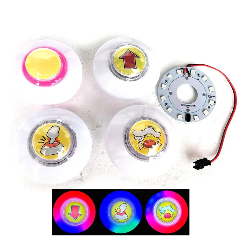 Led Push Button Colorful Glowing Light Illuminated Edgestart Switches For Mini Crane Claw Vending Machine Pinball Arcade Parts