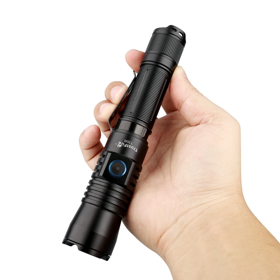 Ustatfire-戦術的な懐中電灯t30r,460ルーメン,高出力,1100m,USB充電式