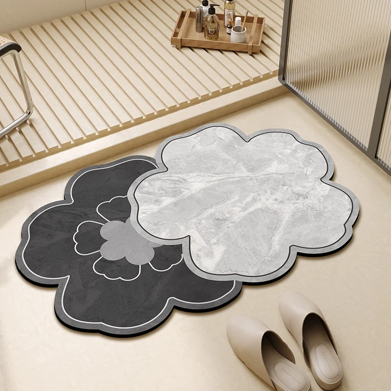 Cloud bathroom floor mat, diatom mud, super absorbent mat, toilet quick-drying carpet, toilet door mat