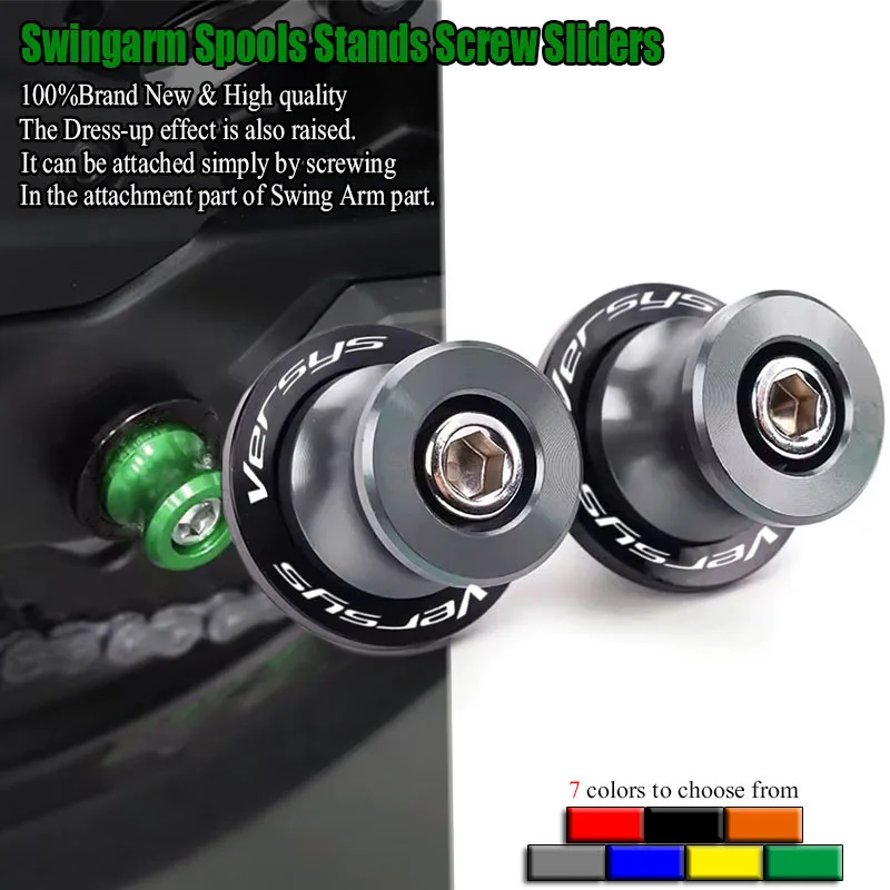 Fit For Versys 650 1000 Versys650 Versys1000 2015-2023 2024 Motorcycle Accessories CNC Swingarm Spool Slider Stand Screws