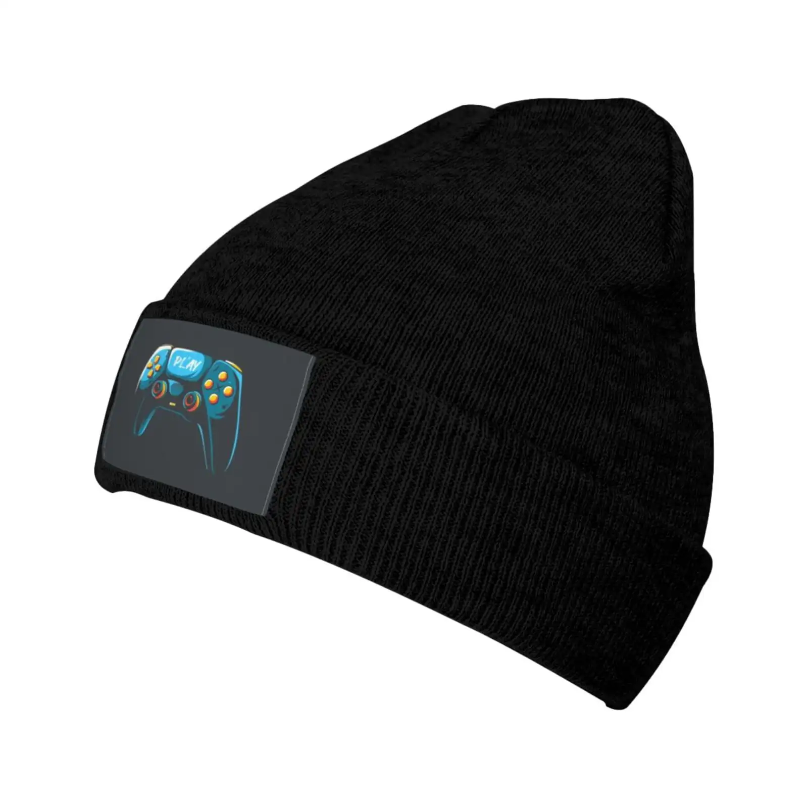 Winter Casual Beanie Hats For Men Women, Game Controller Illustration Unisex Adult Cap Warm Daily Knit Hat Skull Caps
