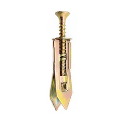 50/100 Hammer In Drywall Anchors for Plasterboard Wall Anchors for Sheetrock Screw Holes with Self Tapping Screws Kit