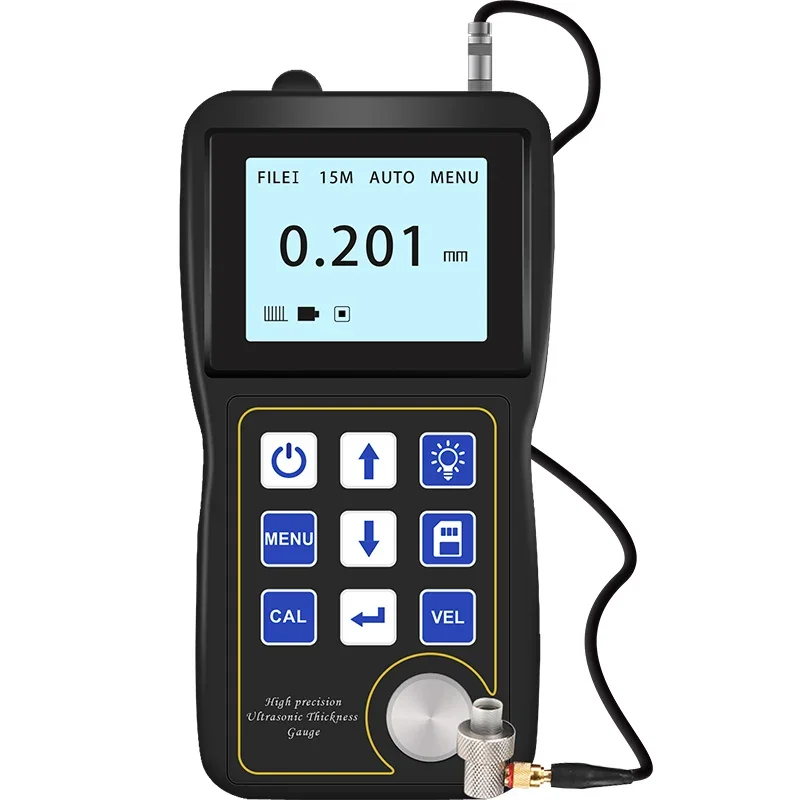 

UT700 Ultrasonic Thickness Gauge Ultrathin workpiece Digital Ultrasonic Thickness Meter with High Frequency Single Crystal Probe