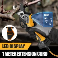 SWANSOFT 40mm electric pruning shears 900W brushless motor with 4Ah+4Ah batteries Gardening Tools 758