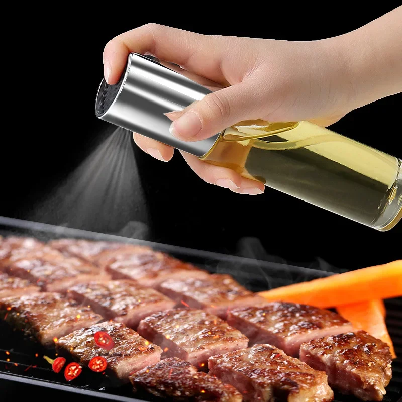 

kitchen set Oil Dispenser Barbecue Glass Mixing Condiment Bottle Vinegar Soy Sauce Spray Oiler Seasoning Condiment Bottle