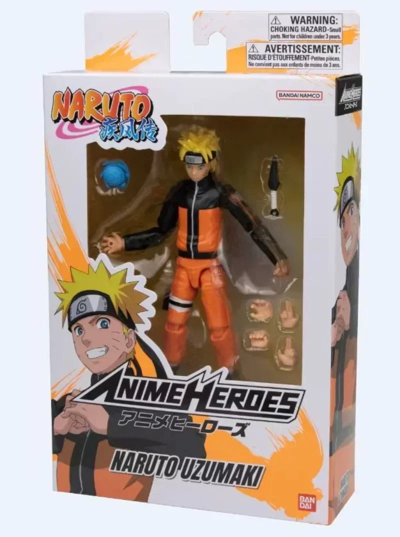

Bandai Original NARUTO Anime Model Uzumaki Naruto Uchiha Sasuke Hatake Kakashi Joints Movable Collectible Model Toys in Stock