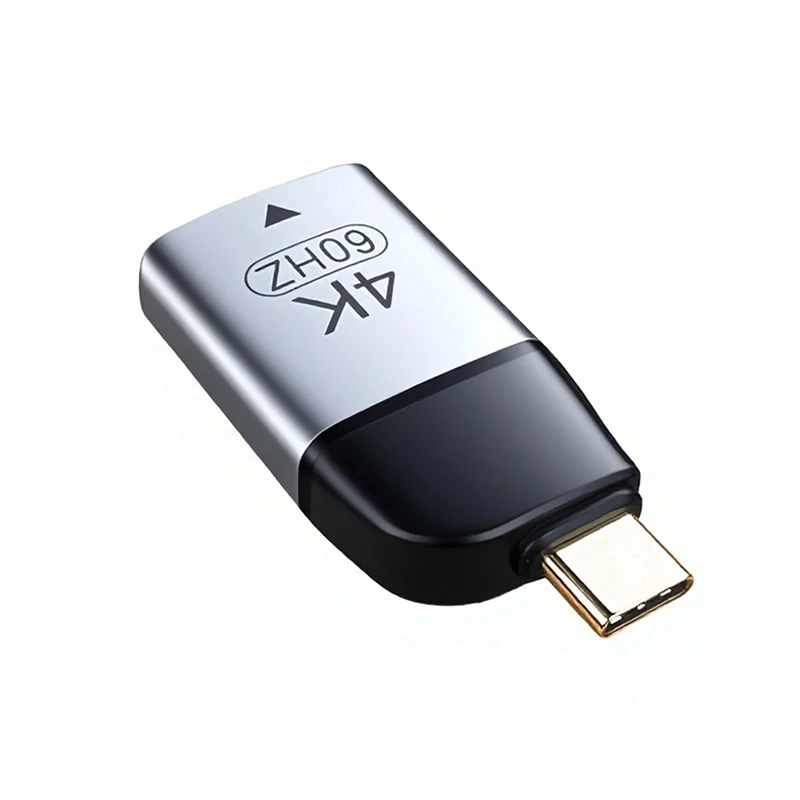 Typ C USB 3.1 bis 4K/60Hz HDTV Konverter Stecker USB-C HD 1080P/720P Mini Aluminiumlegierung Videoadapter für MacBook Air Pro Laptops – Detail 7