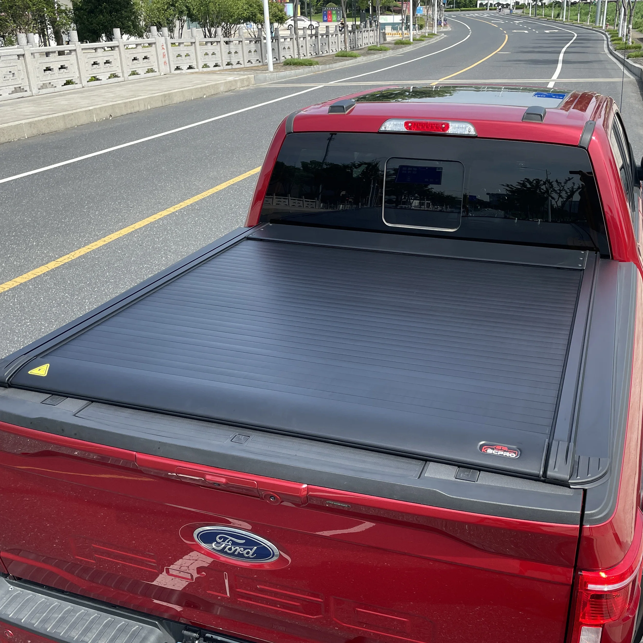 Electric Retractable Roller Shutter Truck Bed Tonneau Cover for 2015-2024 Ford F150 F-150 5.5' Bed