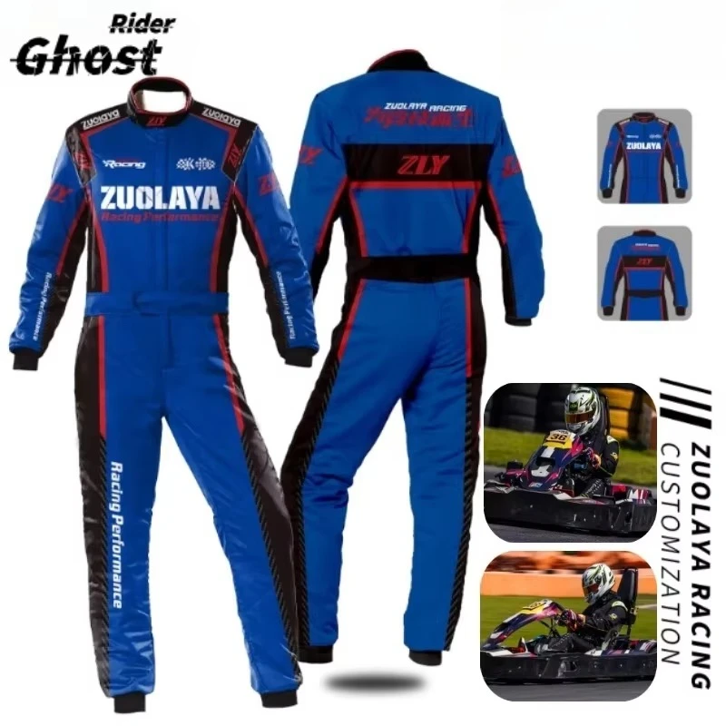 Children's Adult Couple Waterproof and Breathable Kart Car Beach Off-road Vehicle One-piece Racing Suit Private Customization