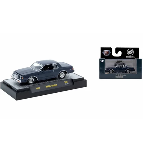M2 Macchine Pressofuso Scala 1:64 1987 REGAL Modello di auto in lega limitata Veicolo in metallo Simulazione Regalo Display Collezione Hobby