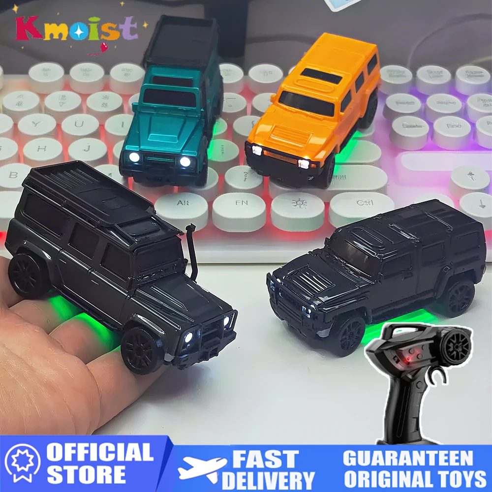 

1:64 Mini RC Drift Car Electric Remote Control Truck LED Lights 2-Speed 4WD Cars Indoor Racing and Drifting Toys for Boys Gifts
