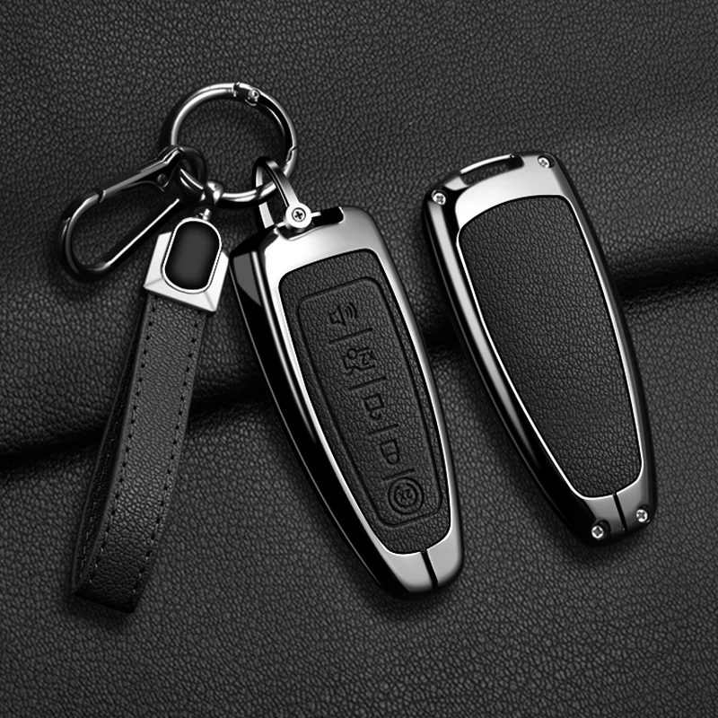 5 Buttons Zinc Alloy Remote Car Key Case Cover Fob For Ford Explorer Edge Escape Flex Taurus 2011 2012 2013 2014 2015 Smart Key