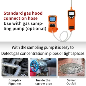AIKESI ADKS-4 Gas Analyzer Four in One Handheld Multi Gas Detector Portable Combustible CO H2S O2 Gas Detection Customization