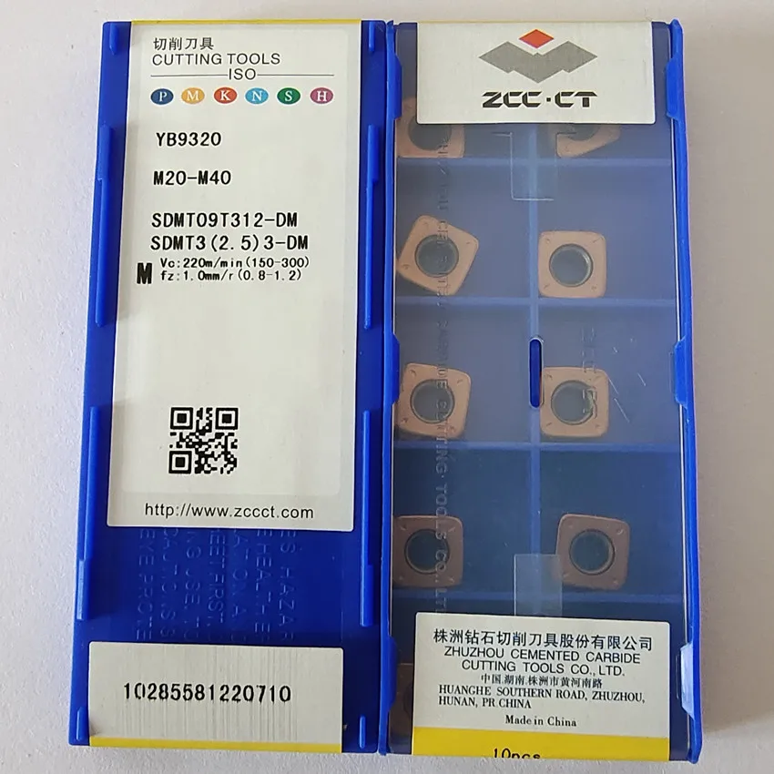 SDMT06T208-DM YB9320/SDMT09T312-DM YB9320/SDMT120412-DM YB9320 SDMT06T208 SDMT32.53 SDMT433 ZCC.CT CNC carbide inserts 10pcs/box