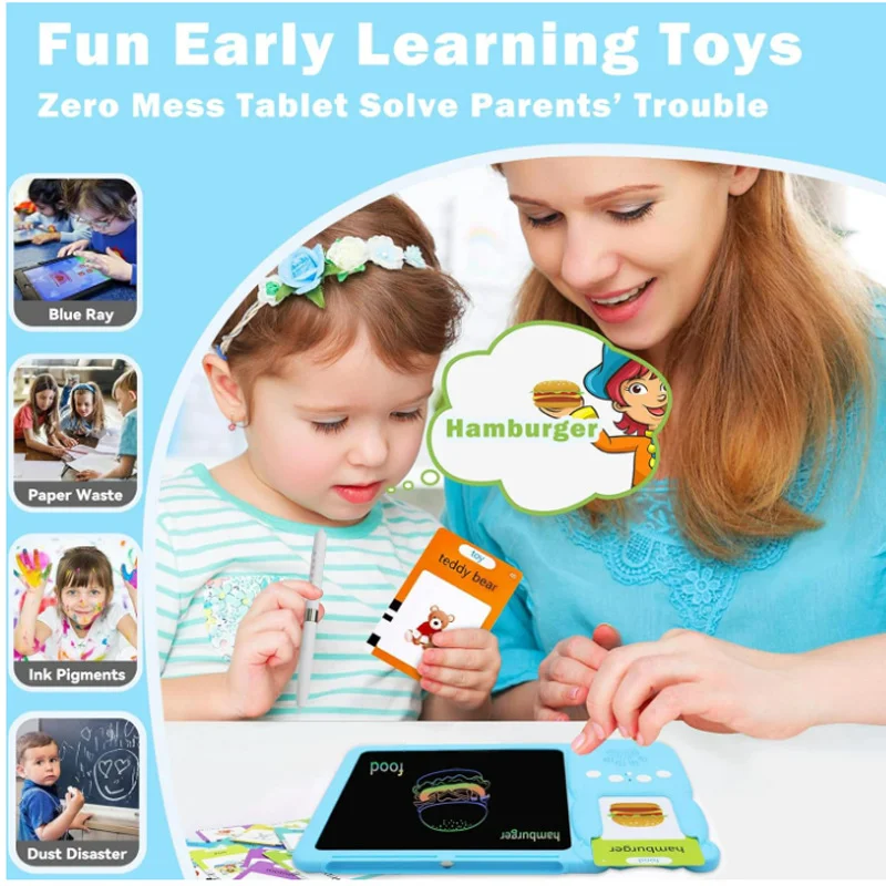 Schrijven op flitskaarten, tab - Flash Card Alphabet recensie en prijs