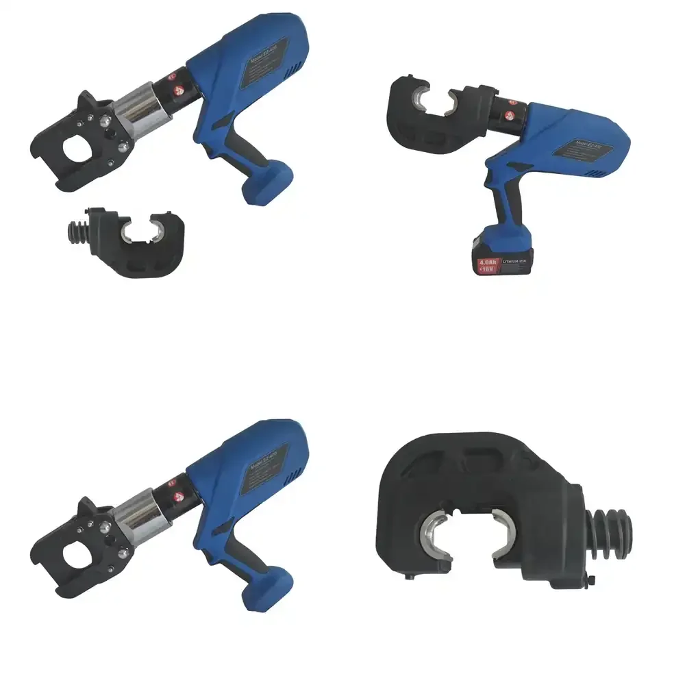 

Battery Electric Hydraulic Tool 2 in 1 EZ-400/55 Cutting 55MM Crimping 16-400MM2 Electric Powered Hydraulic Pliers