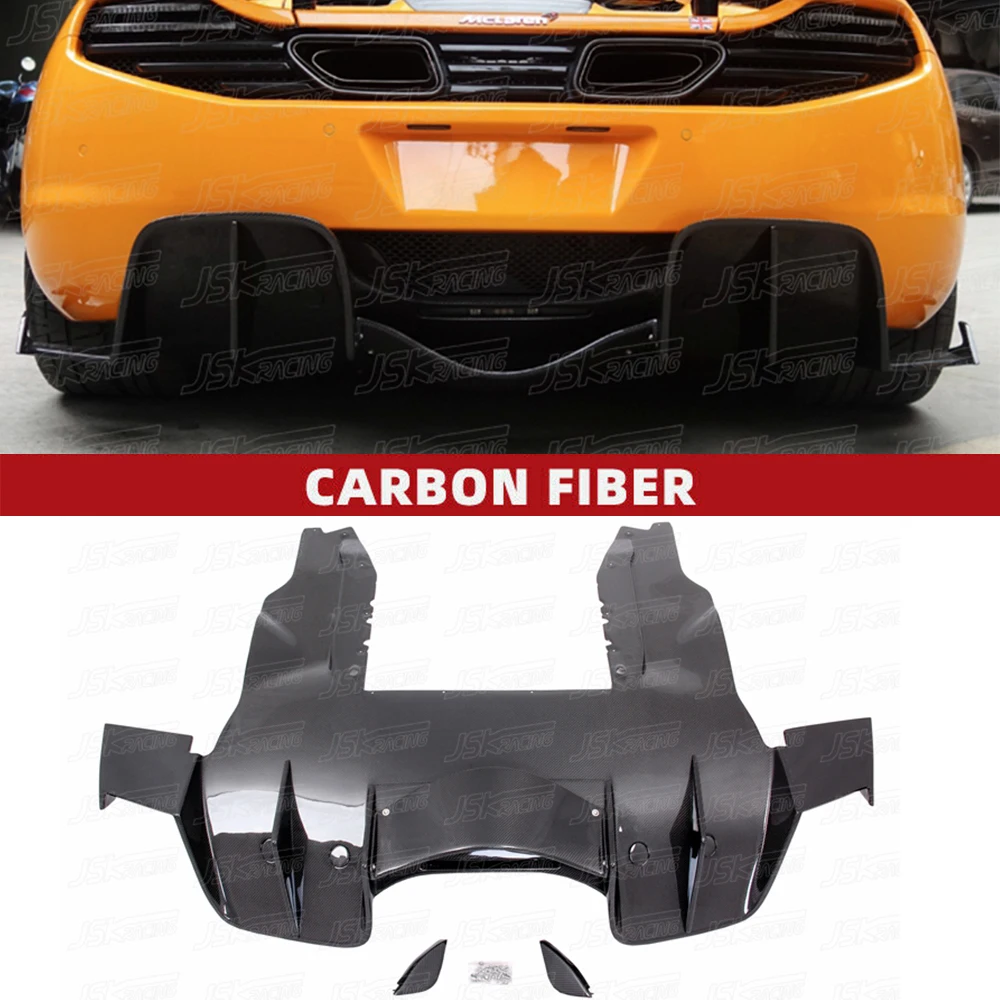 B S Style Carbon Fiber Rear Diffuser For Mclaren Mp4-12C 2012-2014 (JSKMRMP12025)