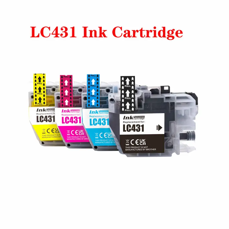 compativel para brother lc431 lc431xl cartucho de tinta mfc j6955dw j6957dw j6959dw tinta de impressora novo lc431 lc431xl 01