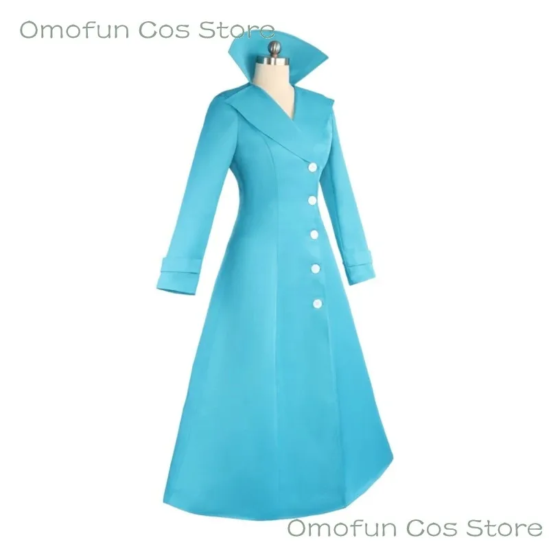 2025 aaa 와일드 코스프레 의상 루시 블루 트렌치 가발 그루 아내 드레스업 여성 재미있는 의상 할로윈 파티 카니발 역할극