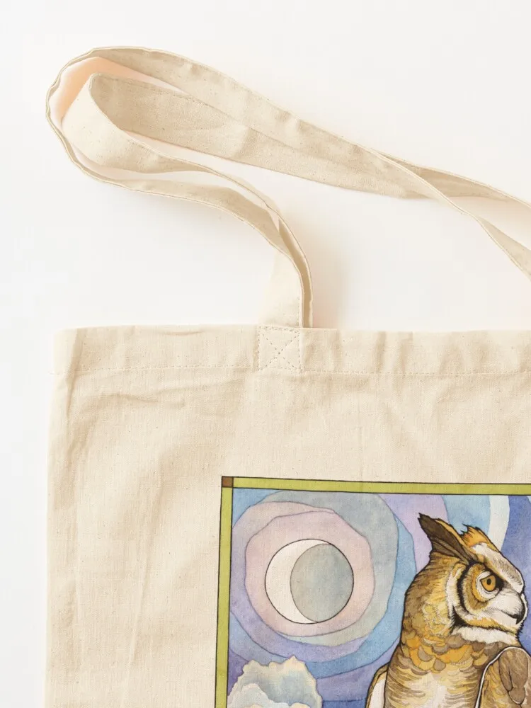 حقيبة حمل على شكل بومة كبيرة على شكل قرون حقائب صديقة للبيئة للنساء حقيبة قماش أكياس بقالة قابلة لإعادة الاستخدام