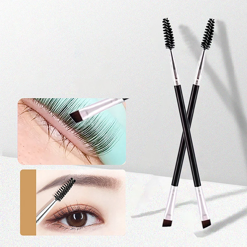 Brosse de levage de permanente de cils à Double tête, stratification Portable, séparation des cils, outil d'extension de cils, brosse de détail